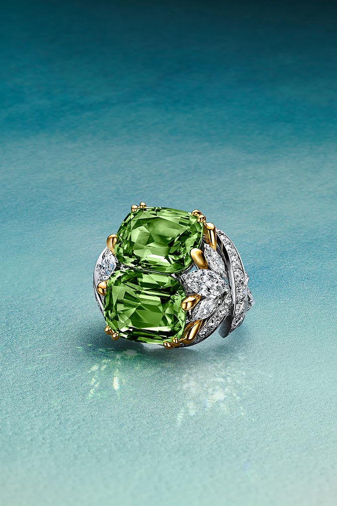 tiffany co peridot ring