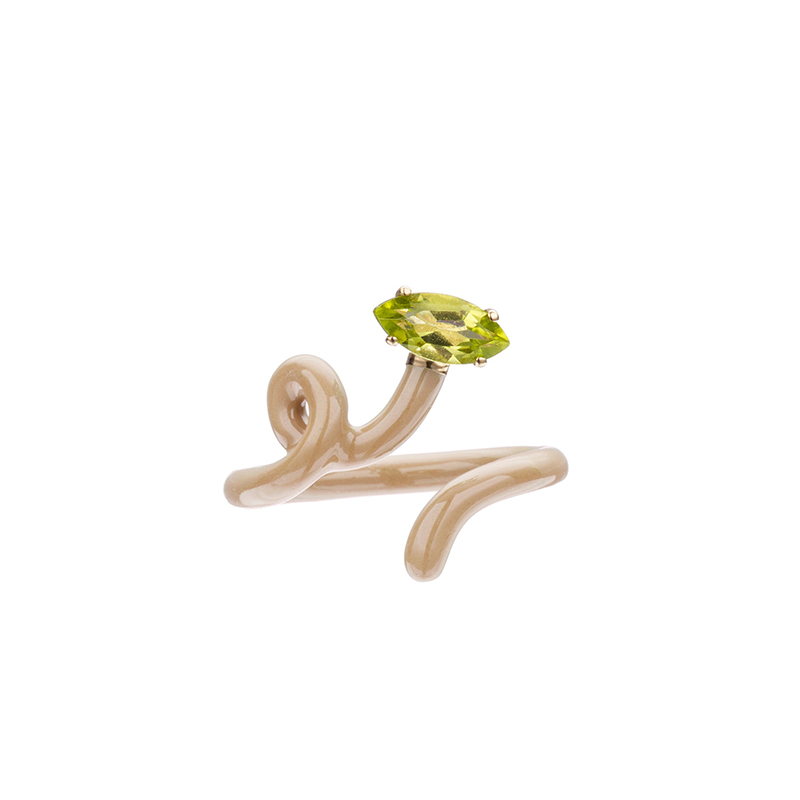 bea bongiasca baby vine peridot ring