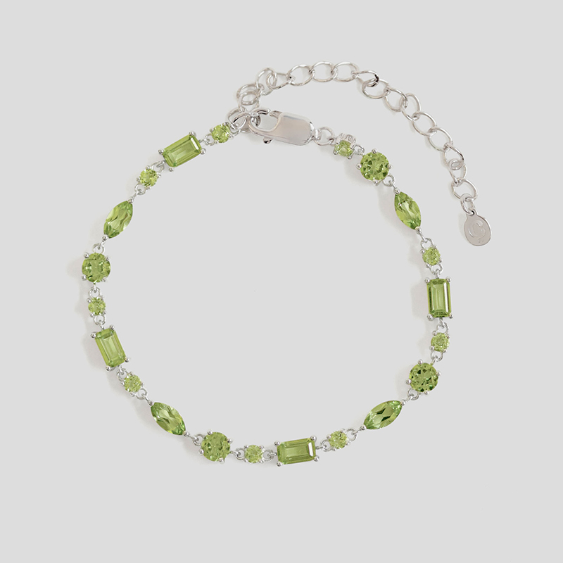 curious creatures peridot bracelet