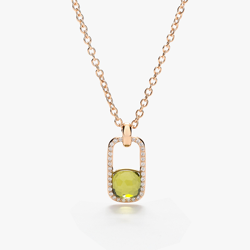 pomellato isola peridot necklace pendant