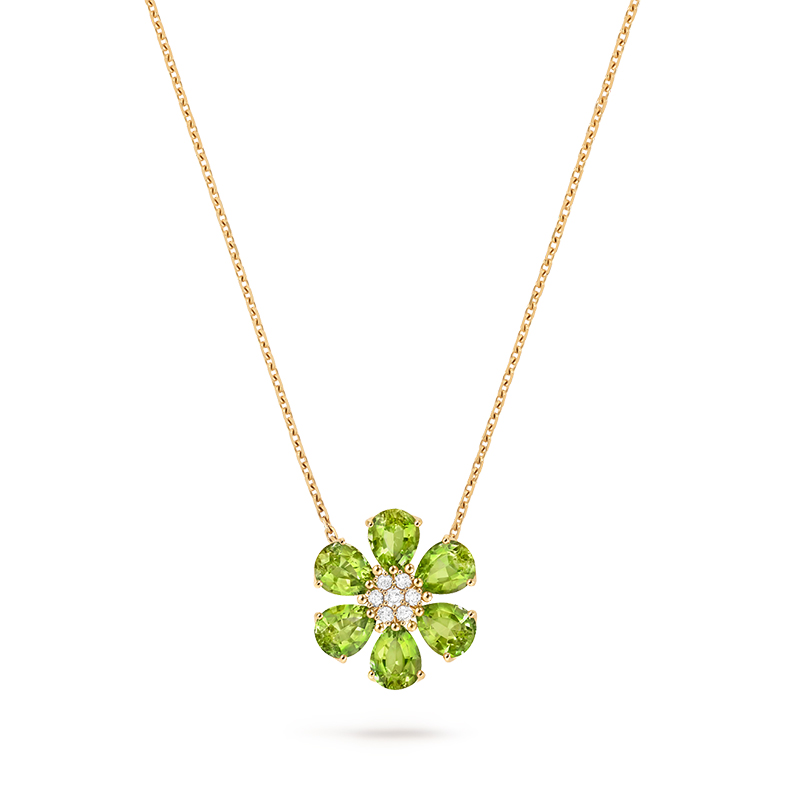van cleef arpels vca fleurs d'hawai peridot necklace