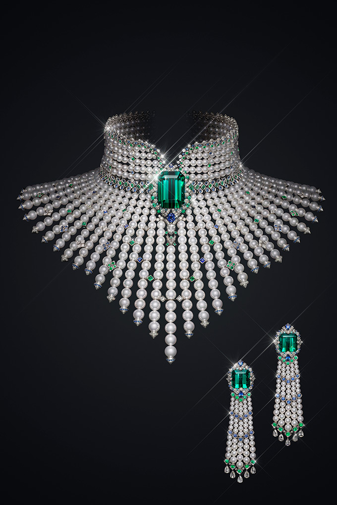 mikimoto l'eclat solaire necklace tourmaline pearl