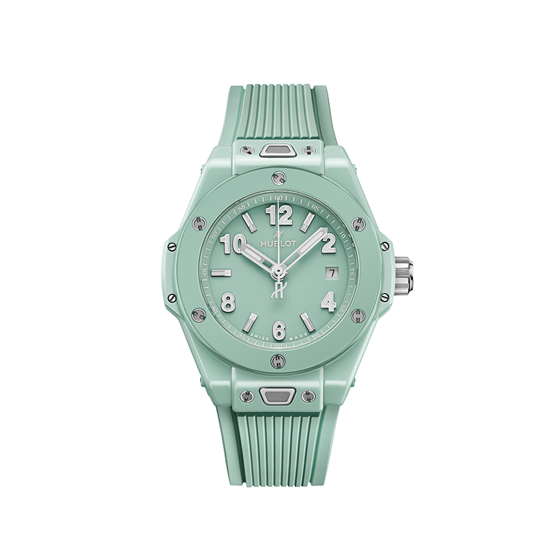 hublot big bang one click mint green ceramic