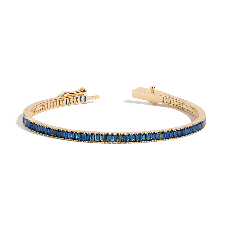 aurate sapphire tennis bracelet