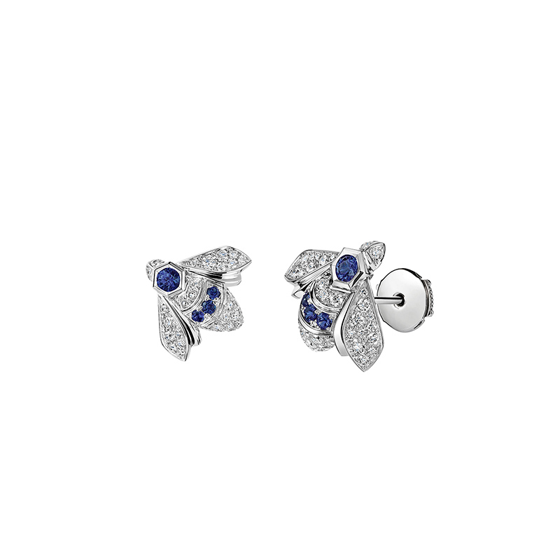 bee de chaumet sapphire earrings