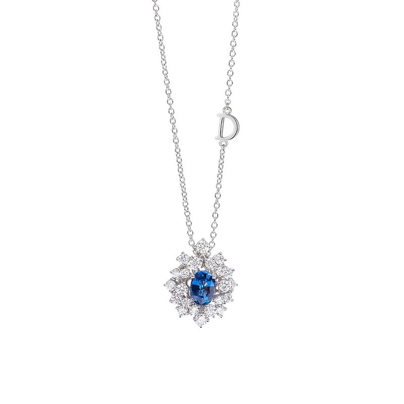 damiani mimosa necklace sapphire