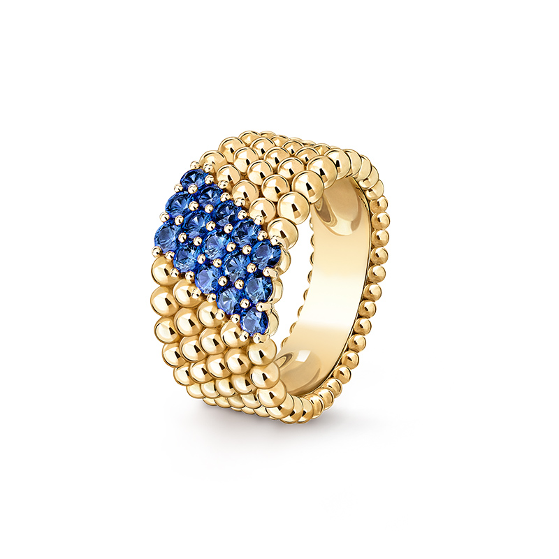 van cleef arpels perlee couleurs sapphire ring