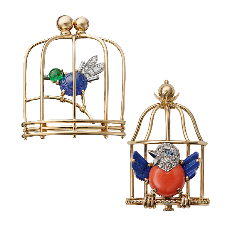 cartier bird brooches