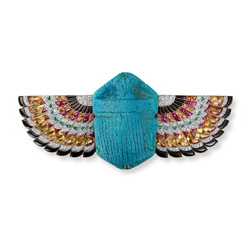 cartier scarab brooch