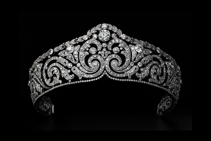 CARTIER 1910 scroll tiara
