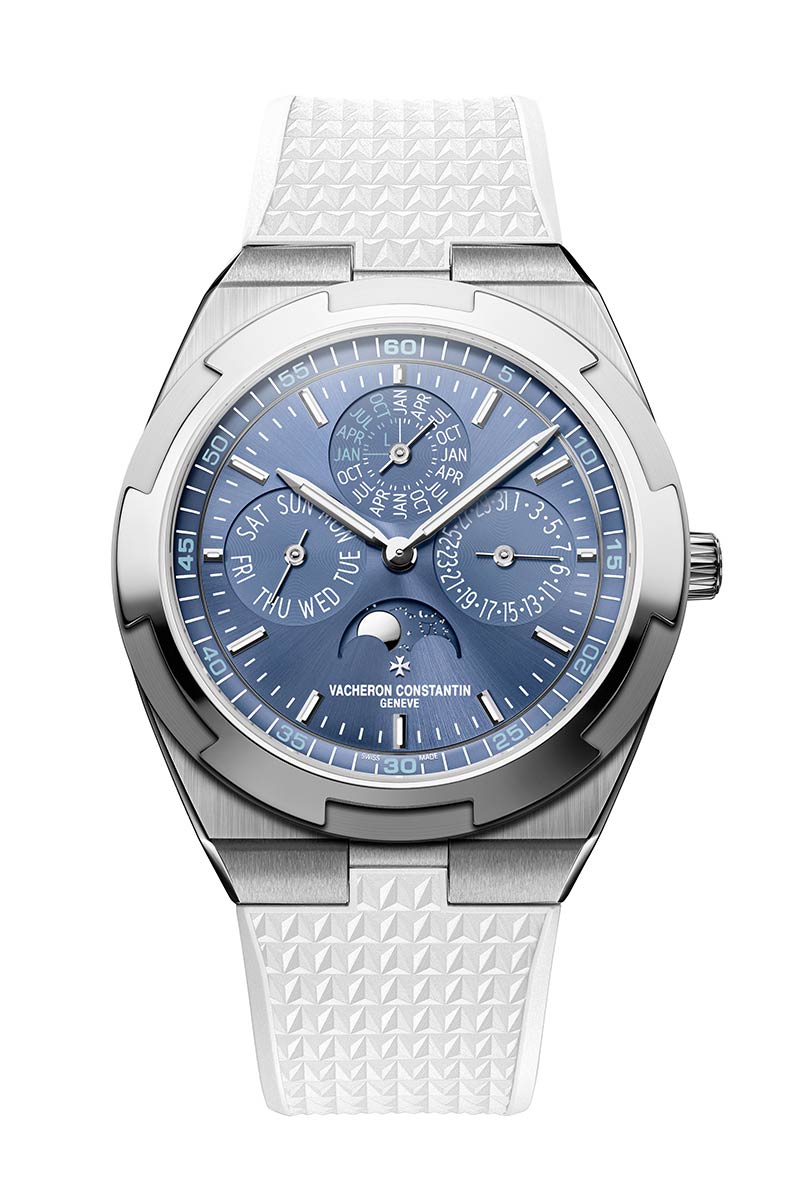 vacheron constantin overseas white rubber strap