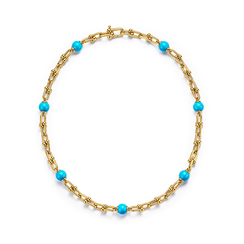 tiffany hardwear necklace turquoise pearls