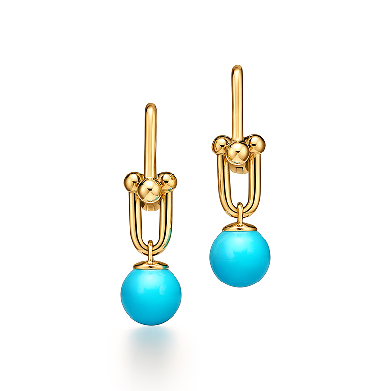 tiffany hardwear earrings turquoise