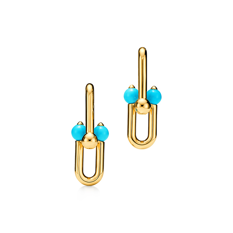 tiffany hardwear earrings turquoise