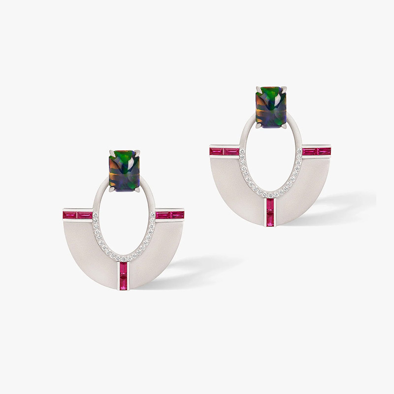 ashaha earrings opals