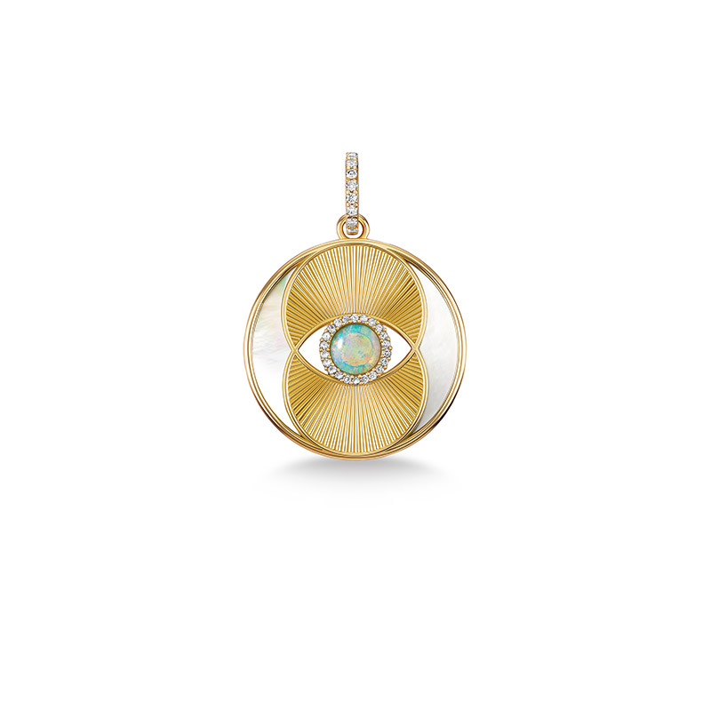 seventh chariot opal pendant