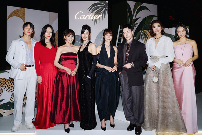 cartier into the wild cocktail event celebrities