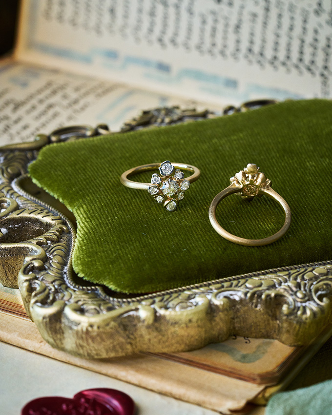 choo yilin old cut diamond ring