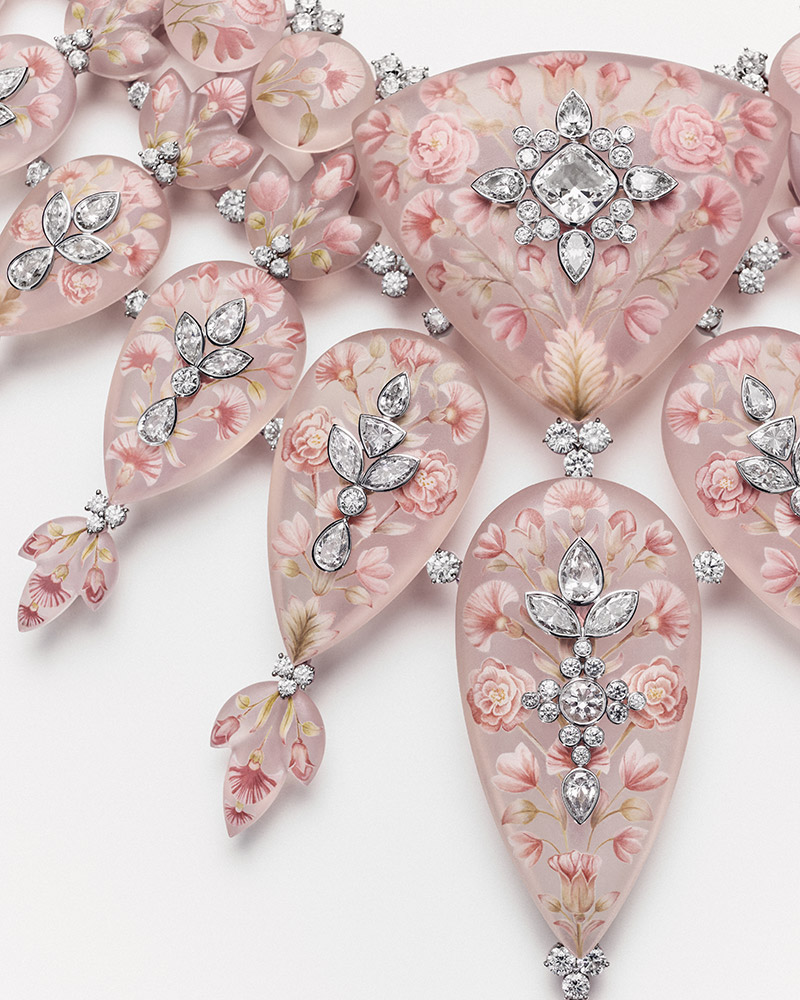 boucheron rose quartz necklace